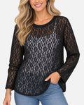 MADE IN ITALY LU26080 LOOSE FIT LACE TOP