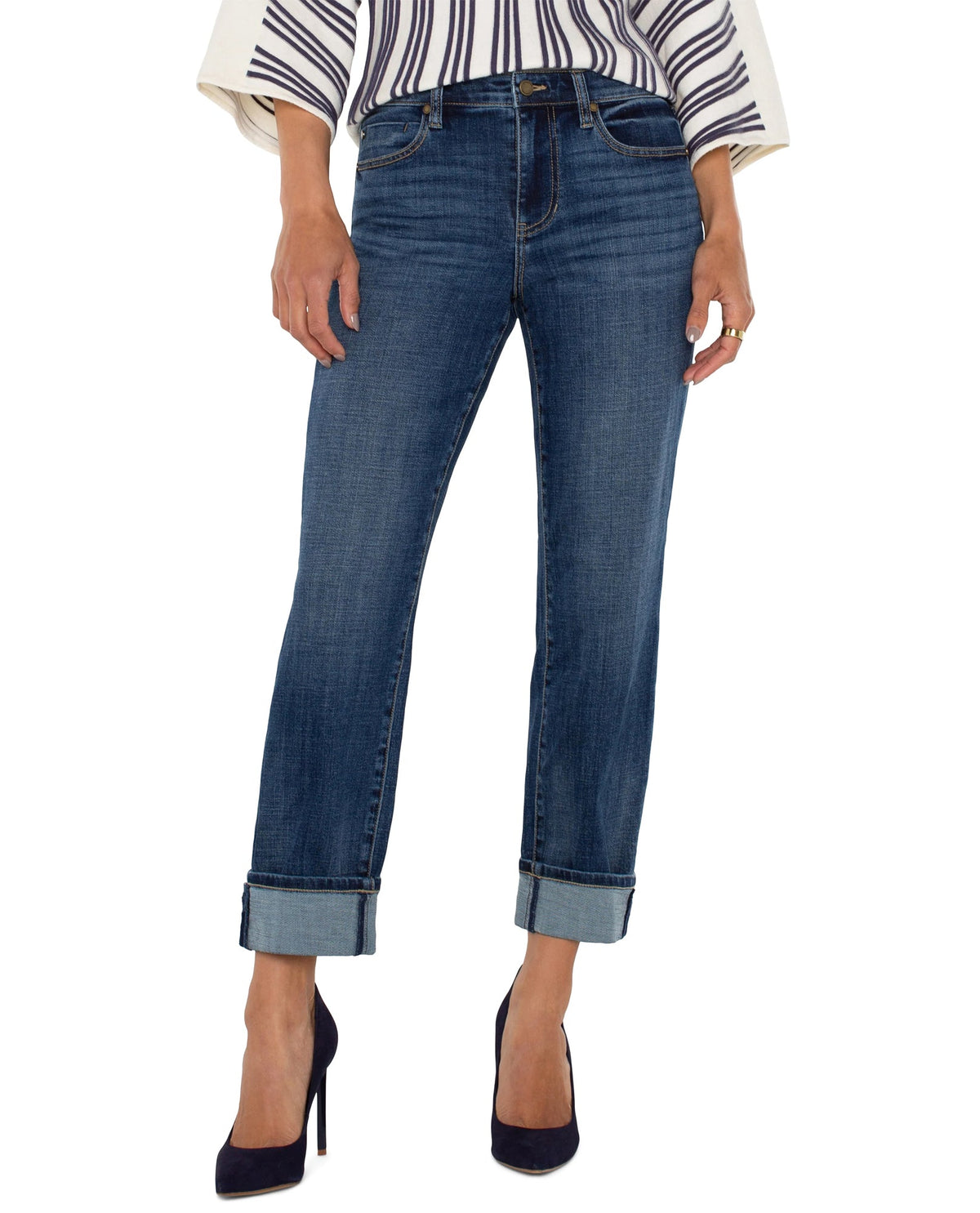 LIVERPOOL LM5158CH4 MARLEY CUFFED JEAN