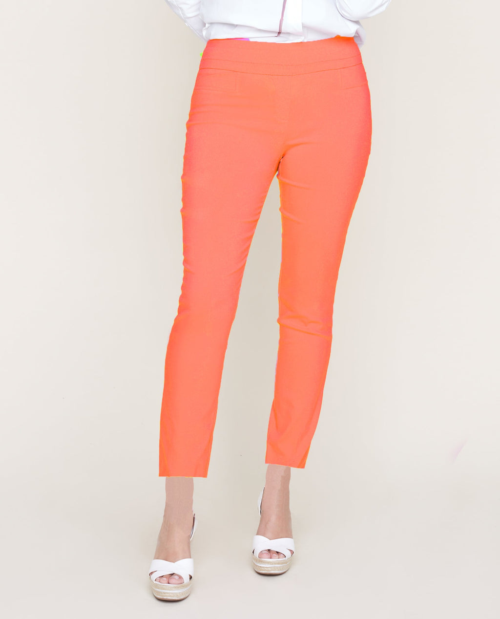 RENUAR R1542 CIGARETTE ANKLE PANTS - FASHION COLORS