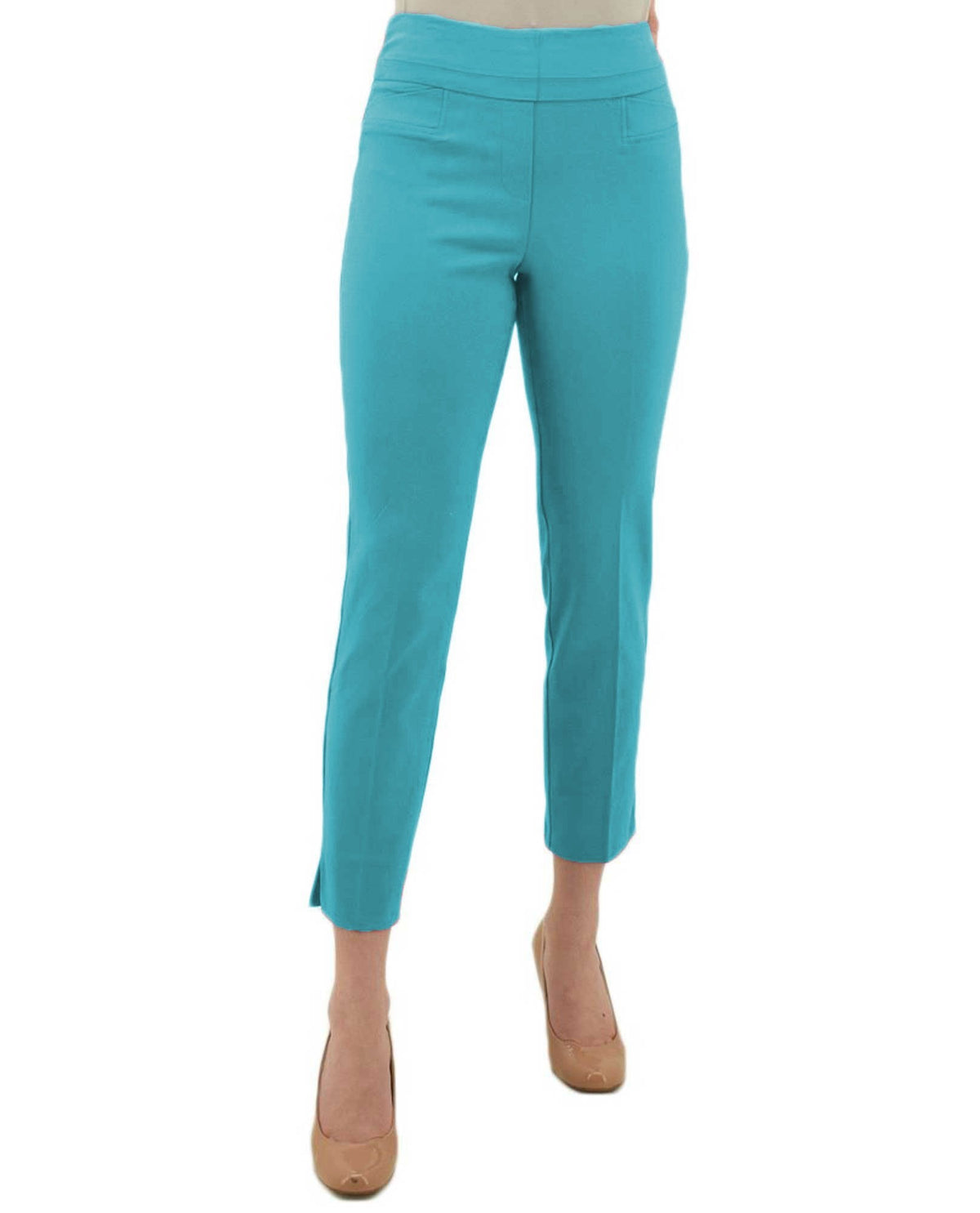 RENUAR R1542 CIGARETTE ANKLE PANTS - FASHION COLORS