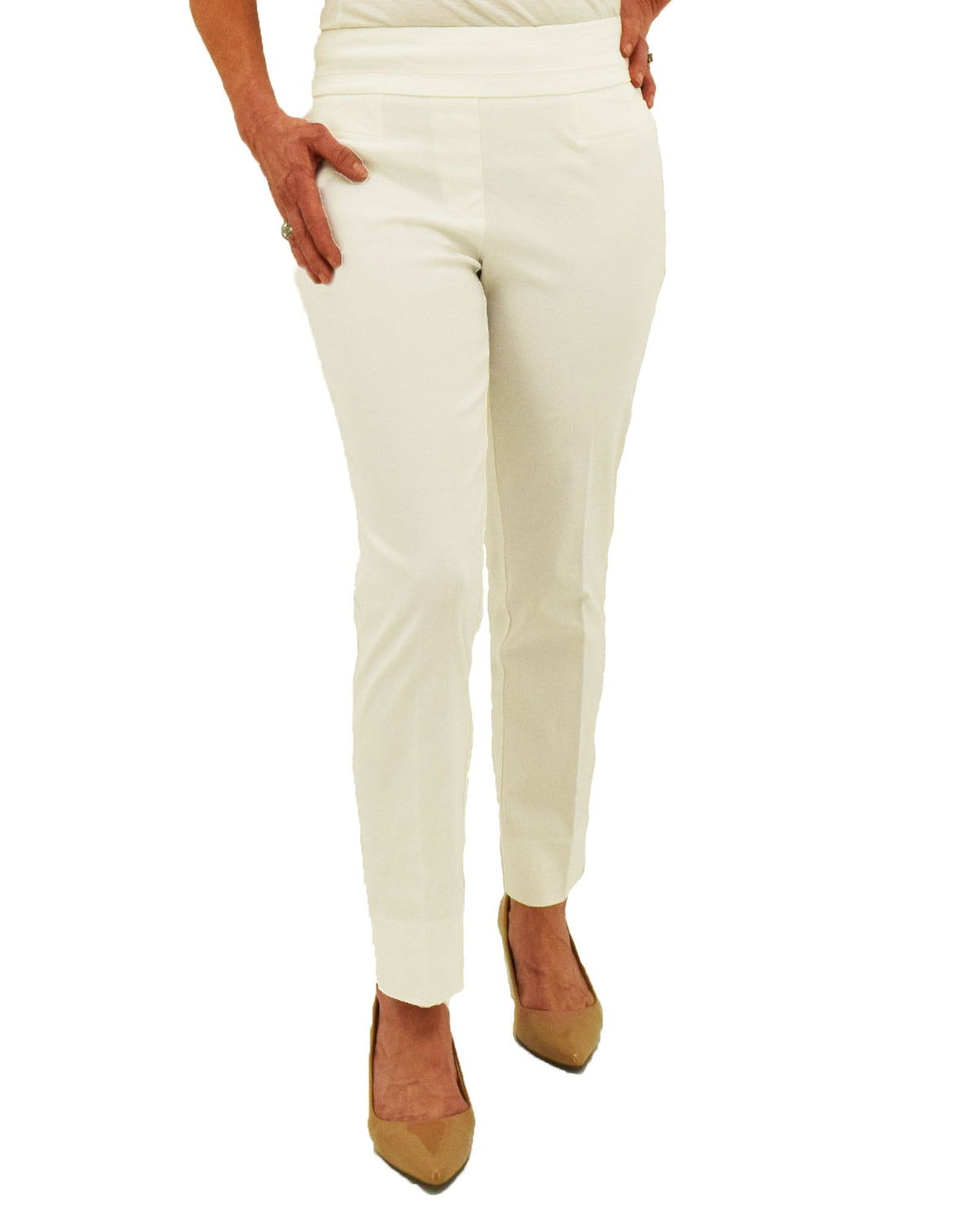 RENUAR R1542 CIGARETTE ANKLE PANTS - FASHION COLORS