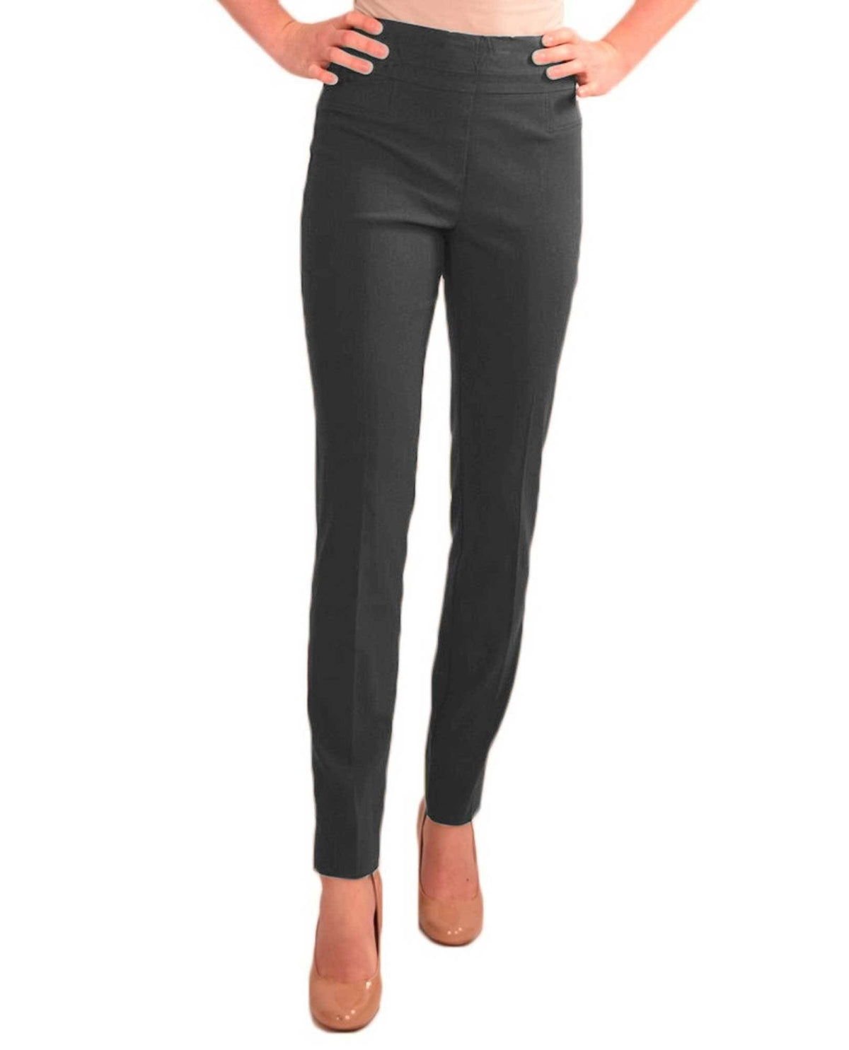 RENUAR R1721 PARIS CIGARETTE SKINNY PULL ON PANTS - FASHION COLORS