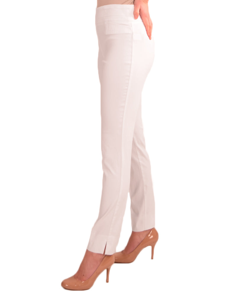 RENUAR R1721 PARIS CIGARETTE SKINNY PULL ON PANTS - FASHION COLORS