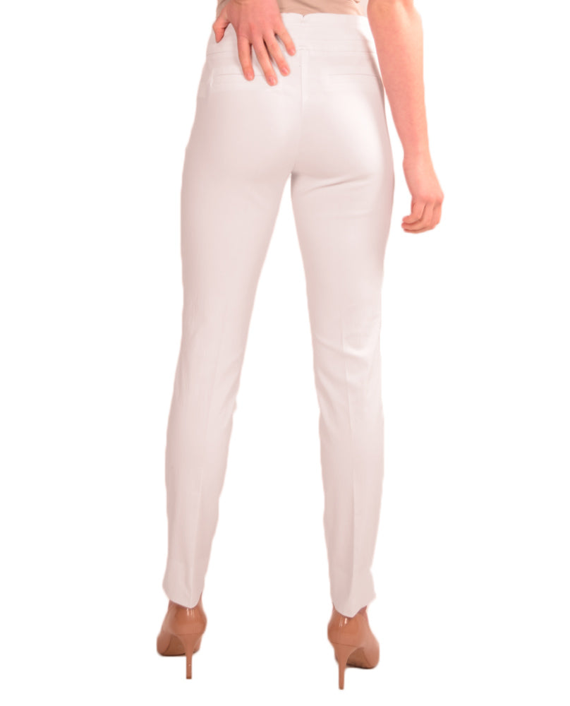 RENUAR R1721 PARIS CIGARETTE SKINNY PULL ON PANTS - FASHION COLORS