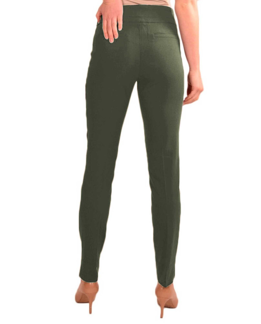 RENUAR R1721 PARIS CIGARETTE SKINNY PULL ON PANTS - FASHION COLORS