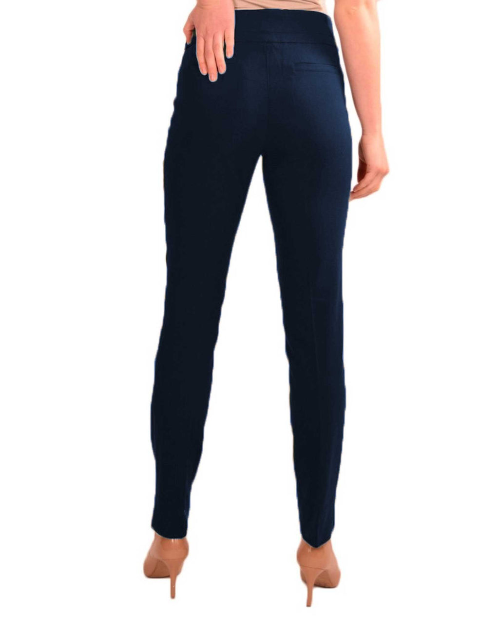 RENUAR R1721 PARIS CIGARETTE SKINNY PULL ON PANTS - FASHION COLORS