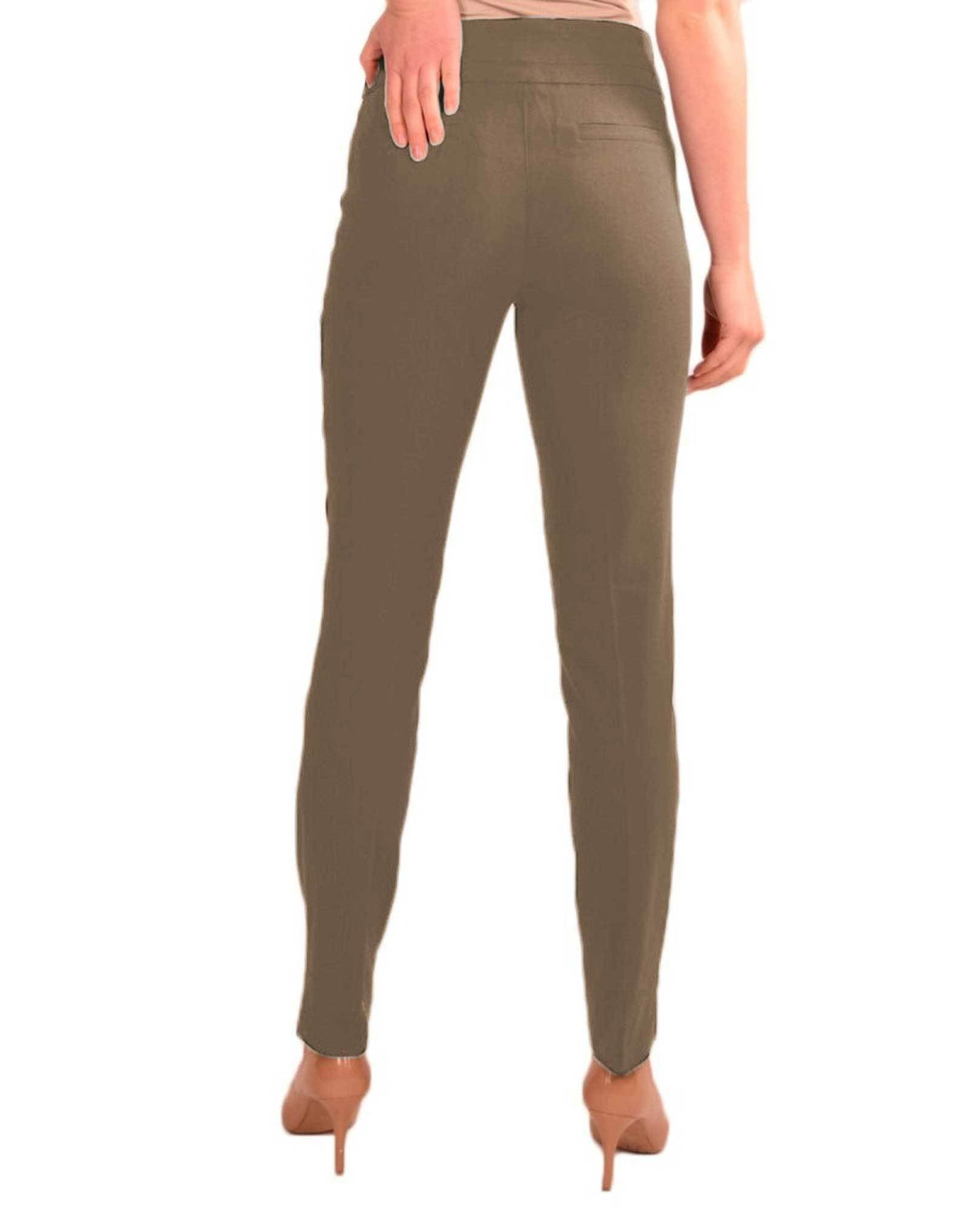 RENUAR R1721 PARIS CIGARETTE SKINNY PULL ON PANTS - FASHION COLORS