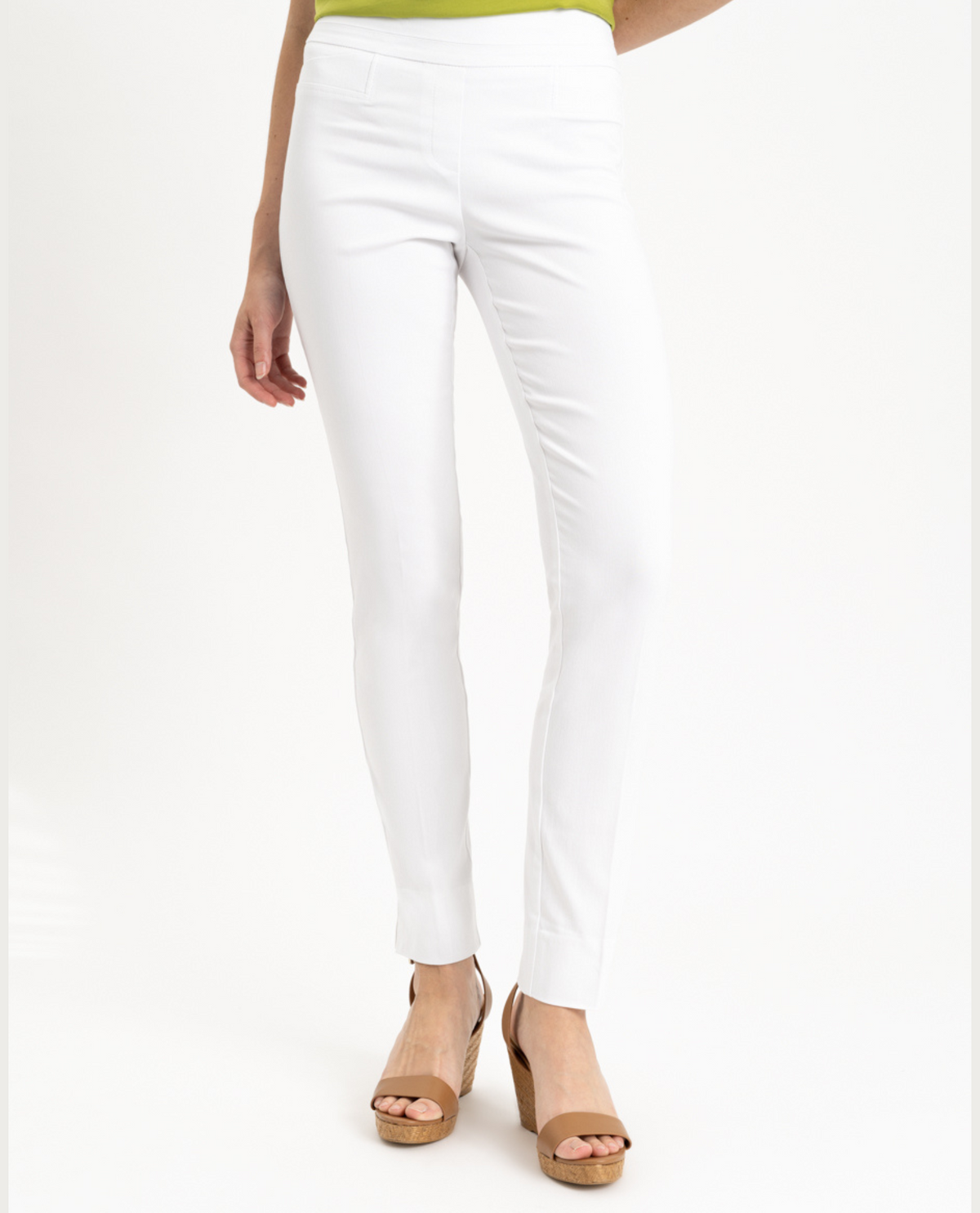 RENUAR R1721 PARIS CIGARETTE SKINNY PULL ON PANTS - CLASSIC COLORS