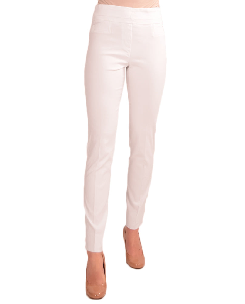 RENUAR R1721 PARIS CIGARETTE SKINNY PULL ON PANTS - CLASSIC COLORS