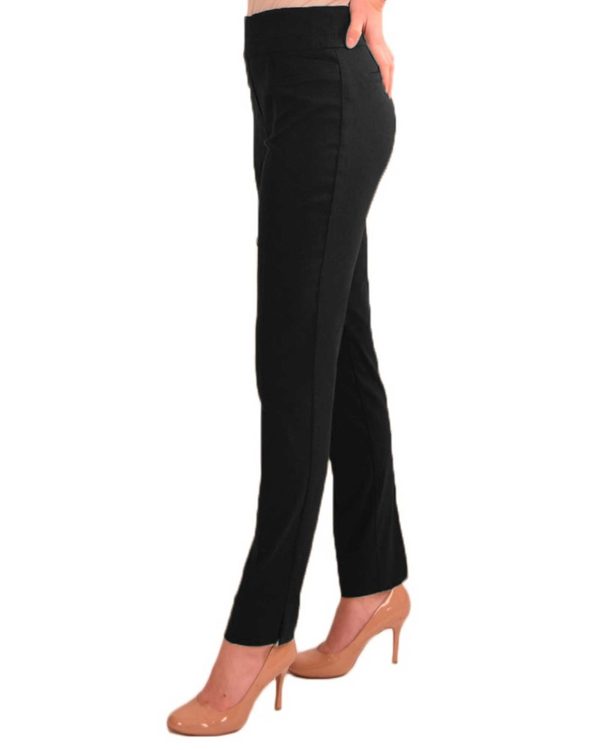 RENUAR R1721 PARIS CIGARETTE SKINNY PULL ON PANTS - CLASSIC COLORS