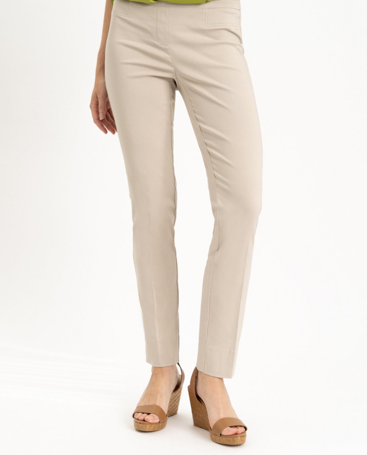 RENUAR R1721 PARIS CIGARETTE SKINNY PULL ON PANTS - CLASSIC COLORS