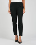 RENUAR R1851 PULL ON SLIM ANKLE PANT WITH FRONT SLIT