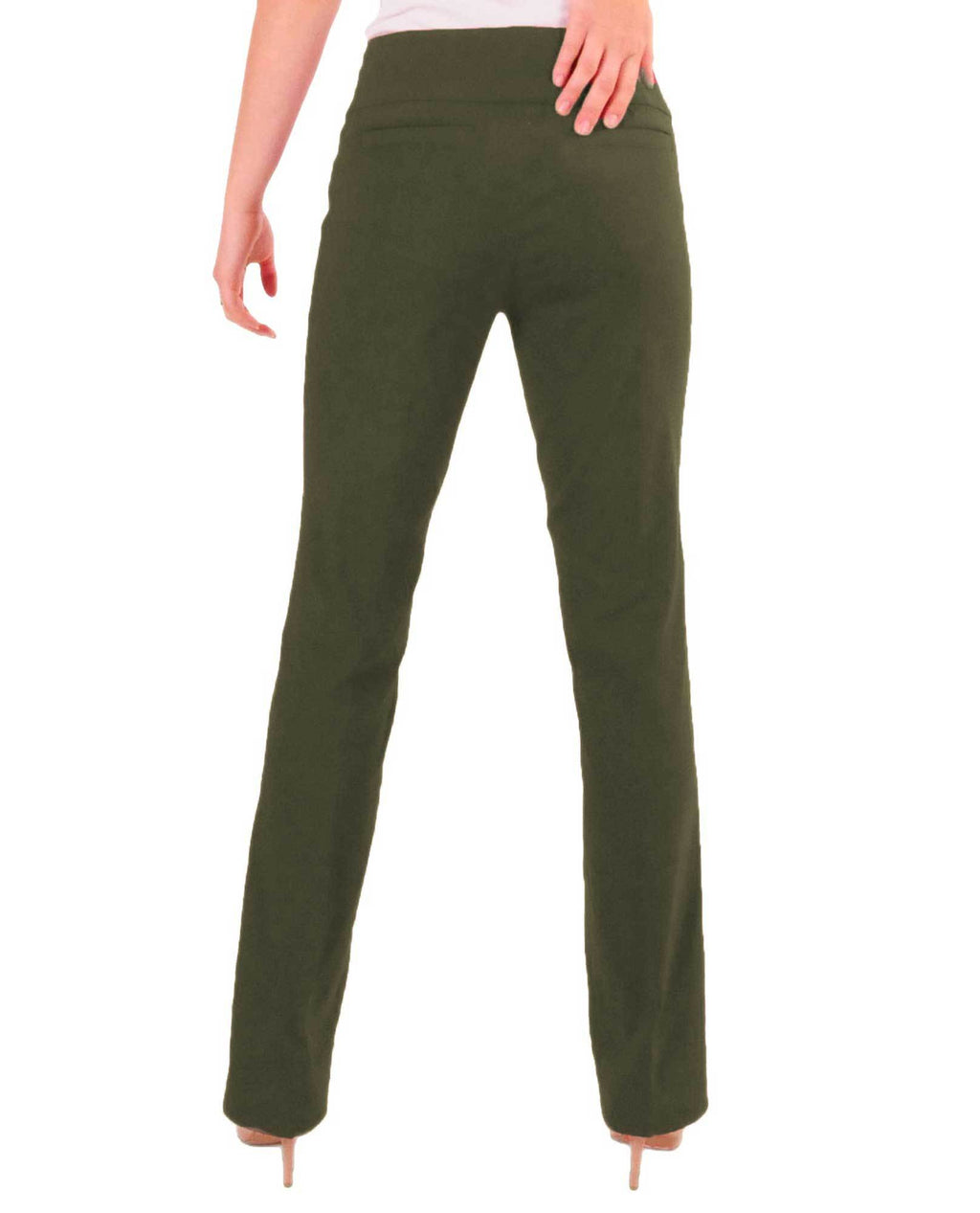 RENUAR R1417 STRAIGHT LEG SLIMMING PANTS - CLASSIC COLORS