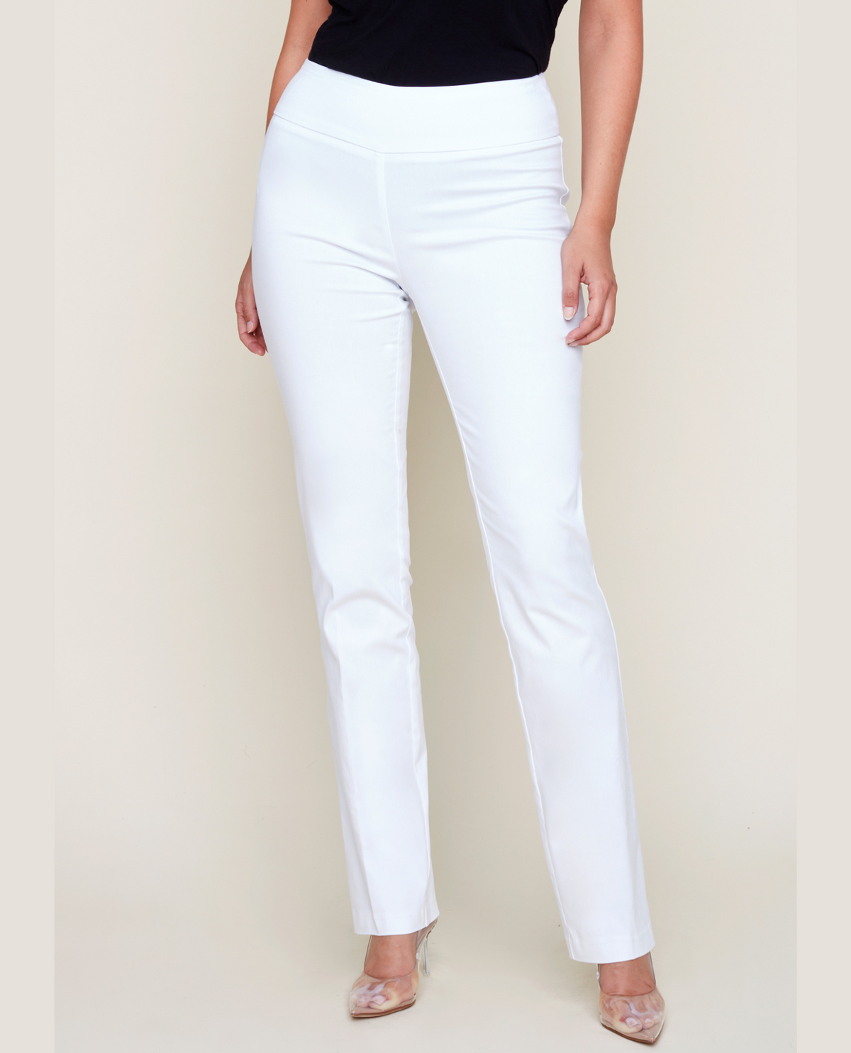 RENUAR R1417 STRAIGHT LEG SLIMMING PANTS - CLASSIC COLORS