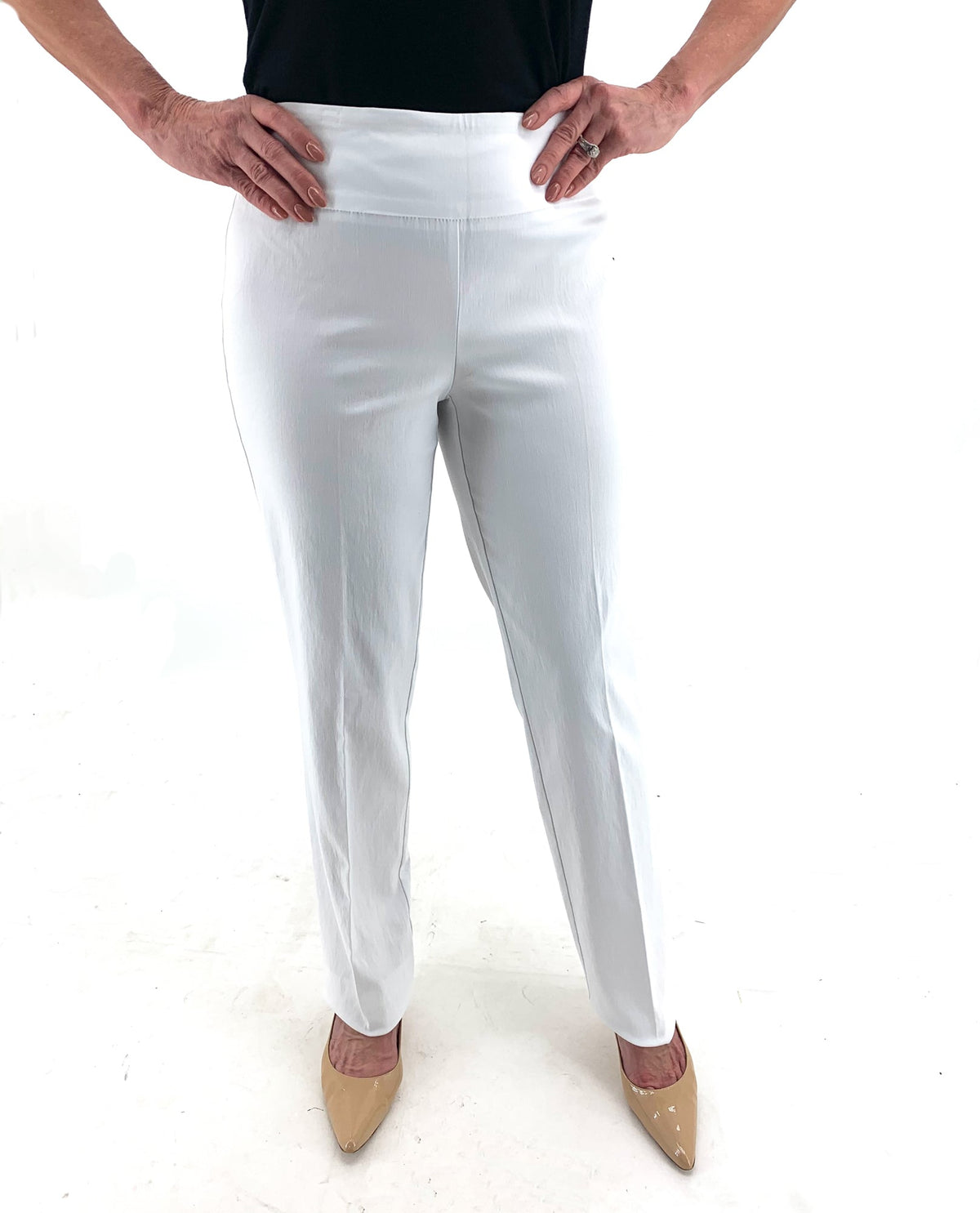 RENUAR R1417 STRAIGHT LEG SLIMMING PANTS - CLASSIC COLORS