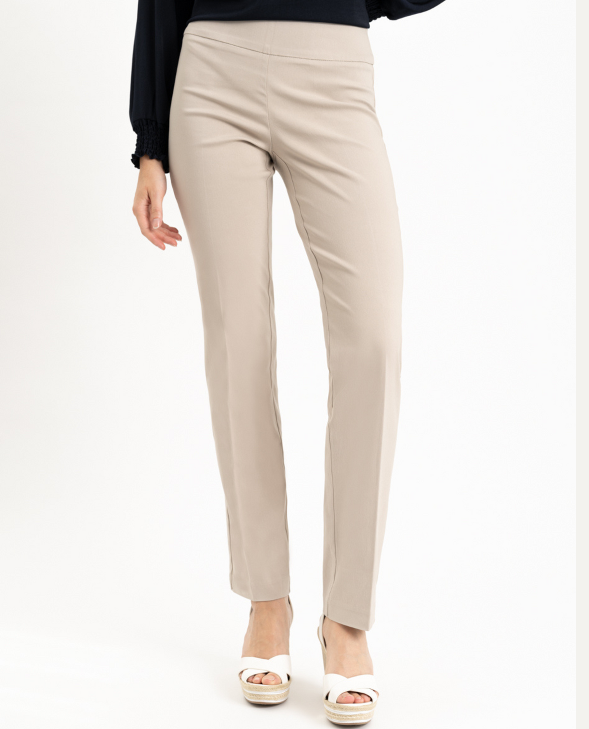 RENUAR R1417 STRAIGHT LEG SLIMMING PANTS - CLASSIC COLORS