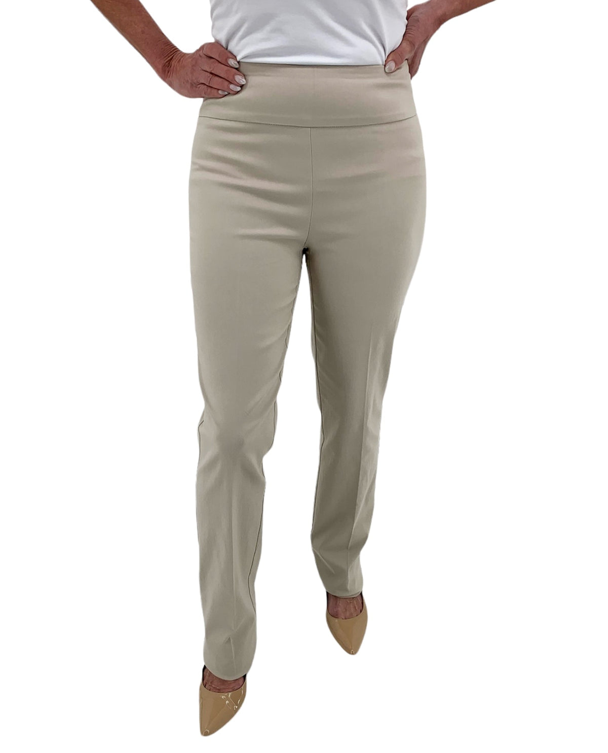RENUAR R1417 STRAIGHT LEG SLIMMING PANTS - CLASSIC COLORS