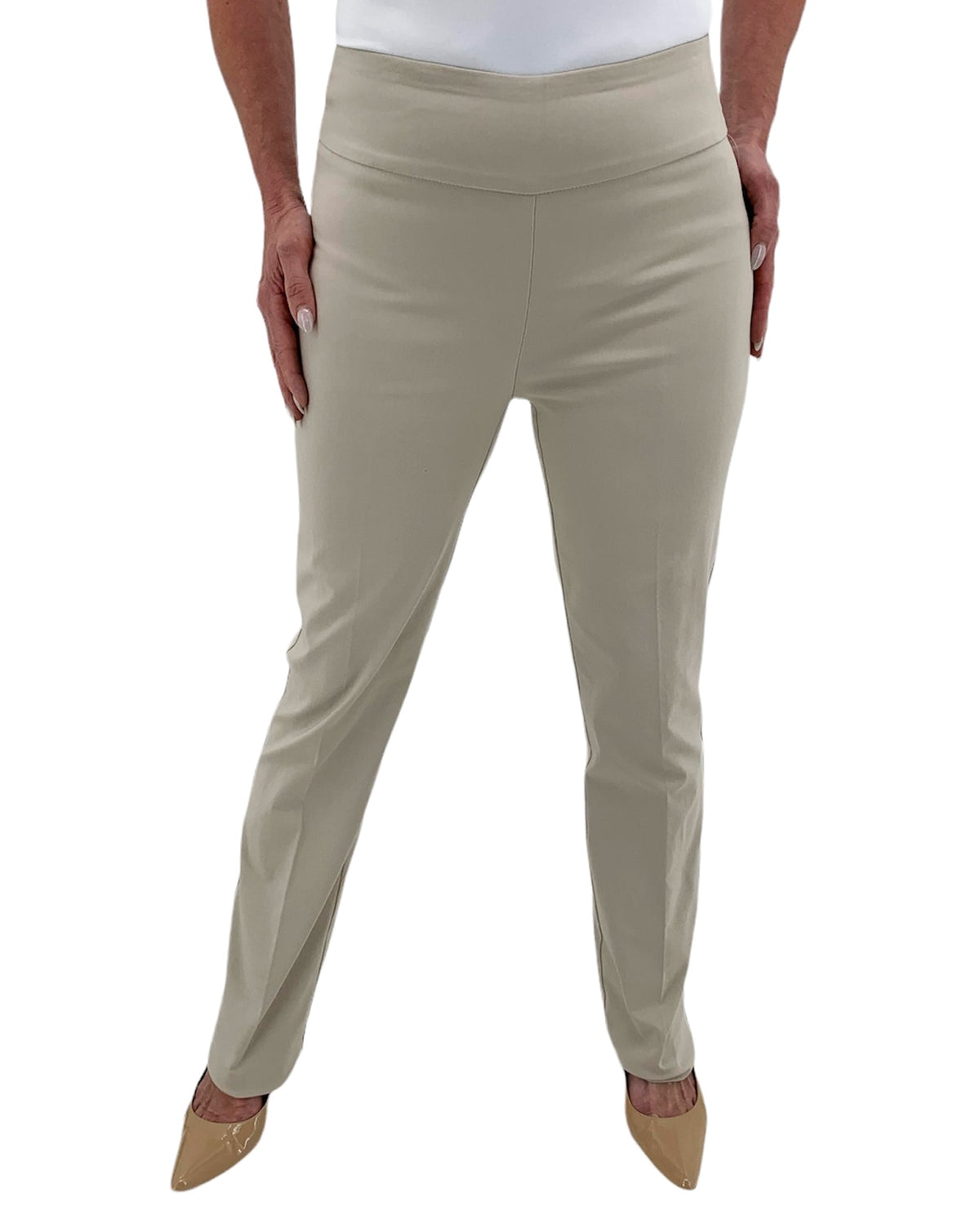 RENUAR R1417 STRAIGHT LEG SLIMMING PANTS - CLASSIC COLORS