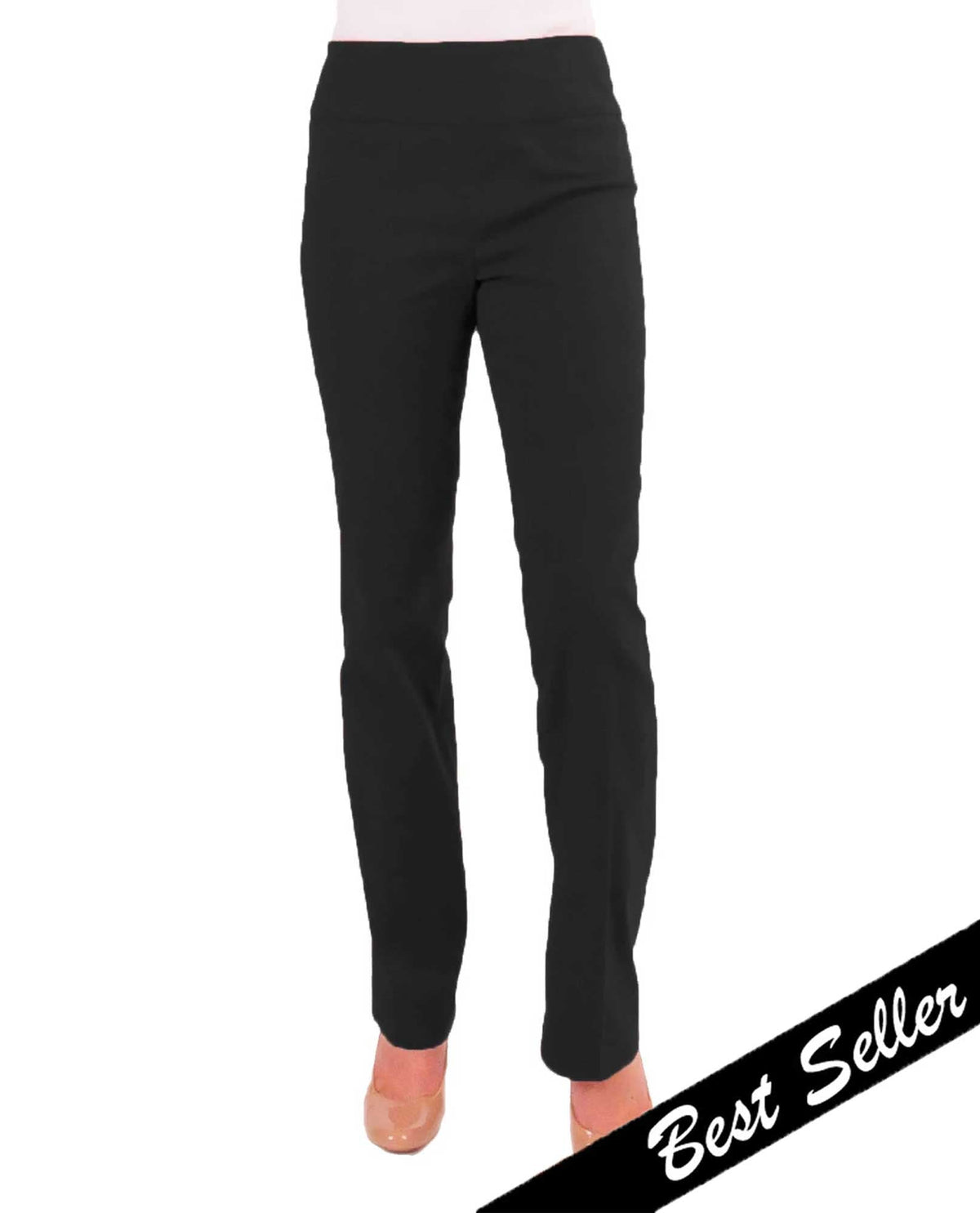 RENUAR R1417P PETITE STRAIGHT LEG SLIMMING PANTS - CLASSIC COLORS