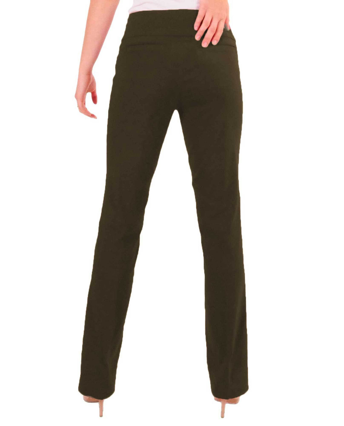 RENUAR R1417P PETITE STRAIGHT LEG SLIMMING PANTS - CLASSIC COLORS