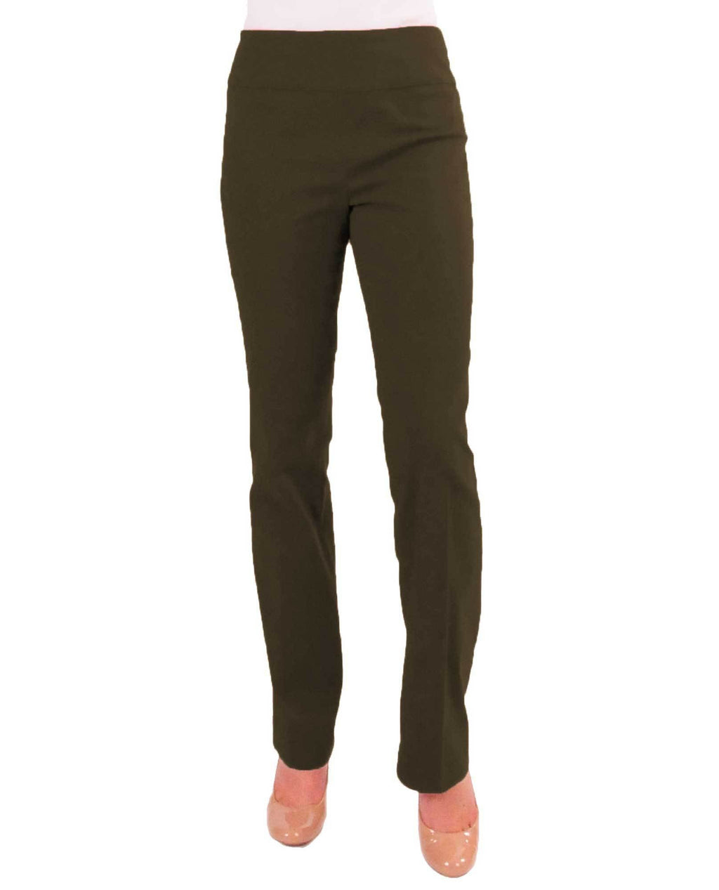 RENUAR R1417P PETITE STRAIGHT LEG SLIMMING PANTS - CLASSIC COLORS