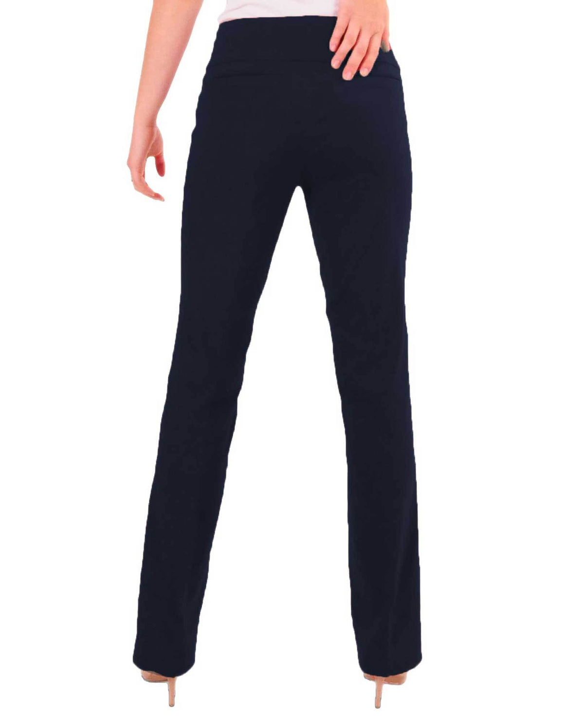 RENUAR R1417P PETITE STRAIGHT LEG SLIMMING PANTS - CLASSIC COLORS