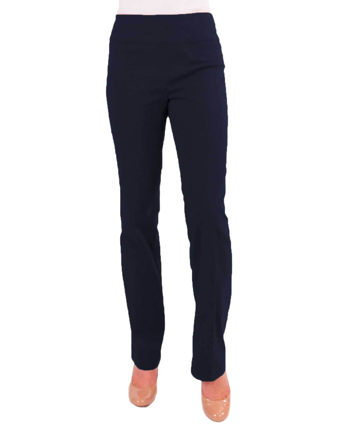 RENUAR R1417P PETITE STRAIGHT LEG SLIMMING PANTS - CLASSIC COLORS